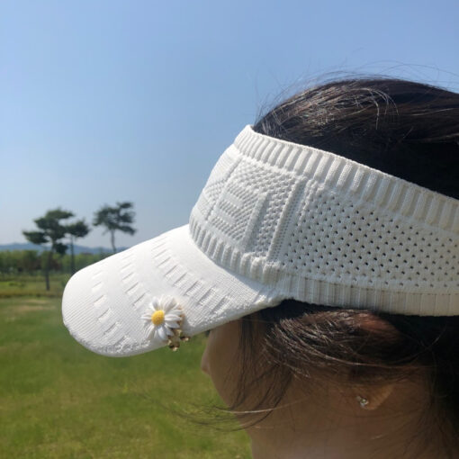 mũ đánh golf nữ màu trắng