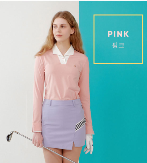 áo thun golf nữ cutterbuck hồng 7
