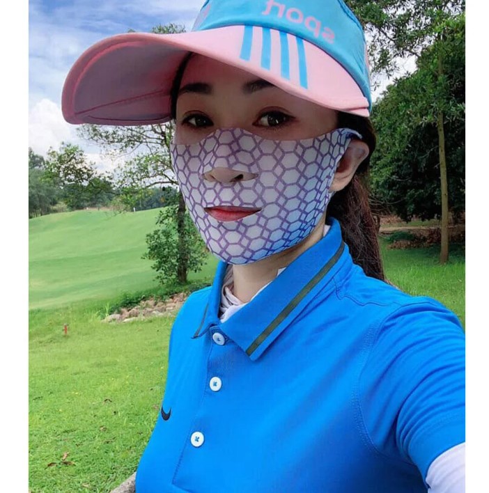 mặt nạ chống nắng golf nữ dạng tổ ong