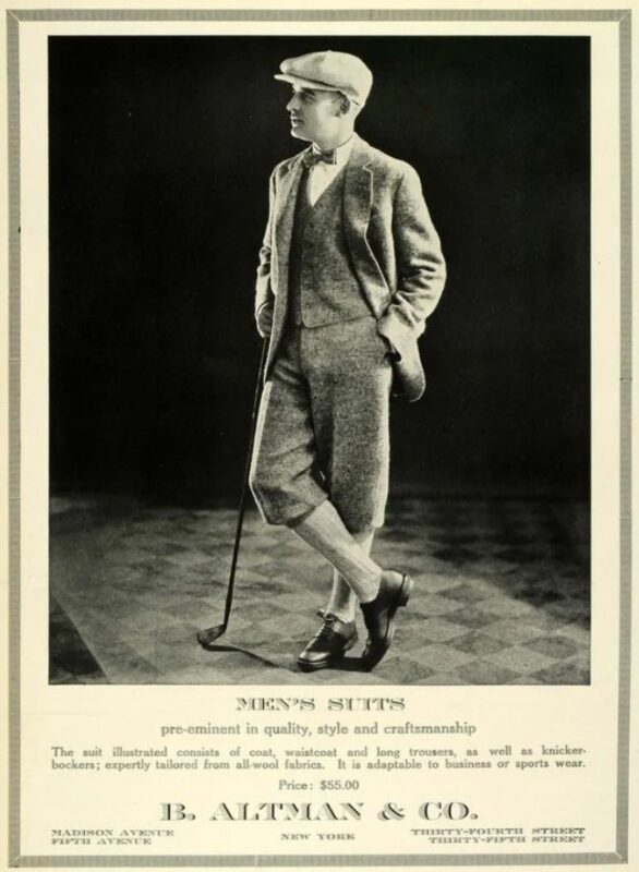 quần áo golf 1920s
