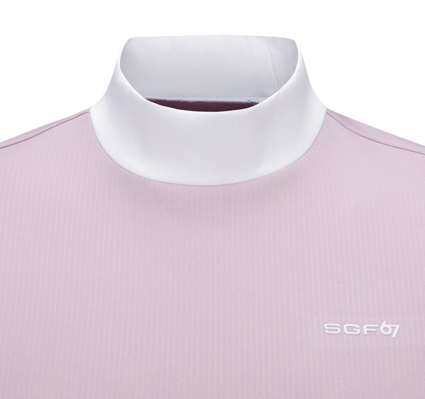 áo dài tay golf nữ hồng pastel 3